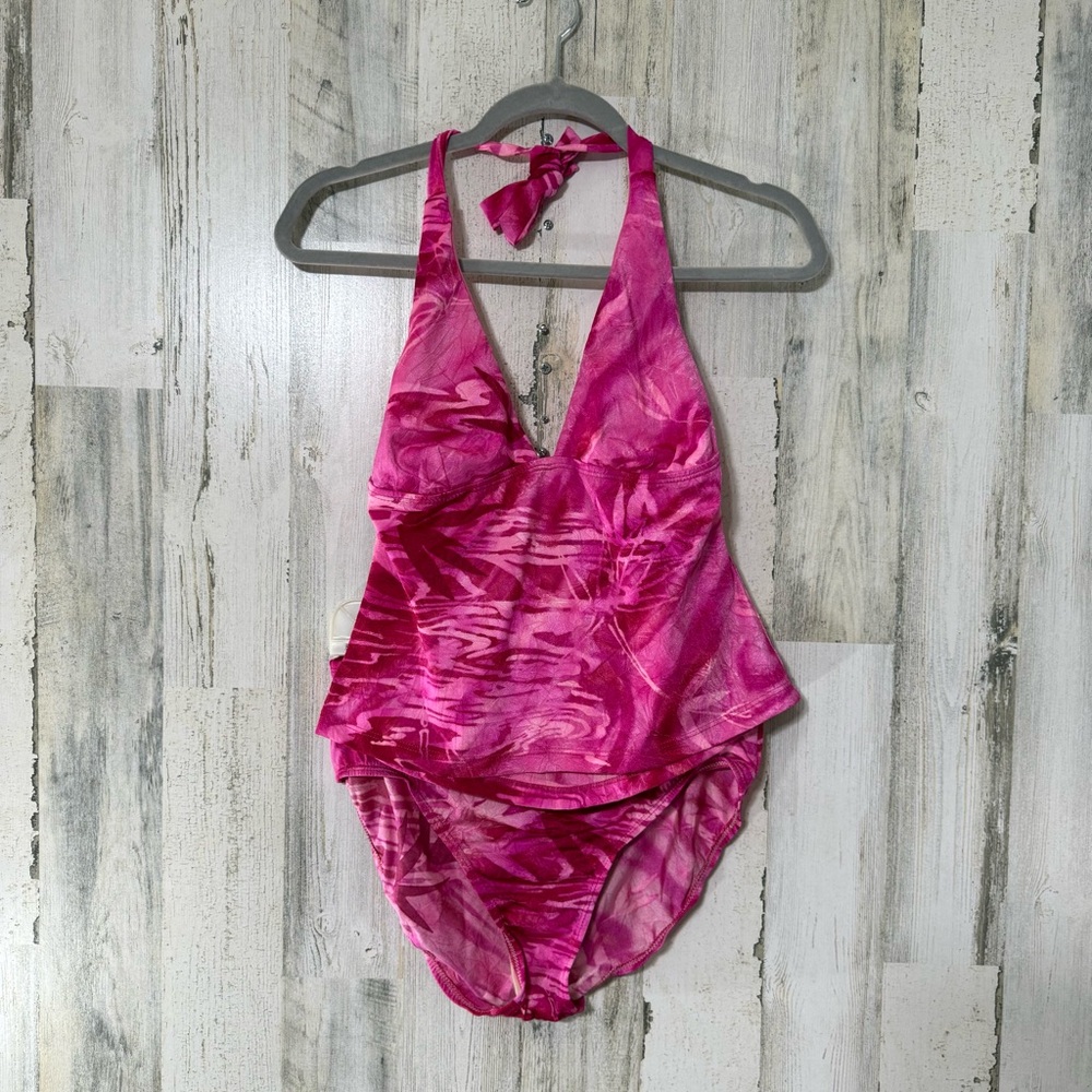 Athena Pink Halter Bikini 2 Piece Suit